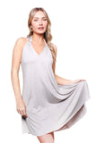 Light Grey Cami Swing Dress – Loose Fit Summer Casual Mini Dress for Women