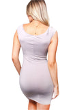 Women's Sleeveless V-Neck Bodycon Mini Dress – Elegant Ruched Party Club Dress