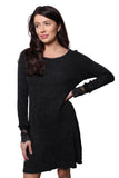 Black Lace Long Sleeve Dress β Elegant Slim Fit A-line Mini Dress for Women