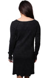 Black Lace Long Sleeve Dress β Elegant Slim Fit A-line Mini Dress for Women
